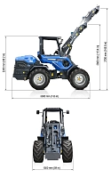 Многофункциональный шарнирно-сочлененный мини-погрузчик MULTIONE 11.6 K Stage III standart